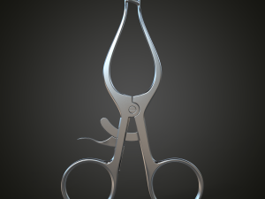 weitlaner retractor 3x4 teeth 3D 모델