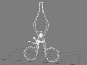weitlaner retractor 3x4 teeth 3D Model