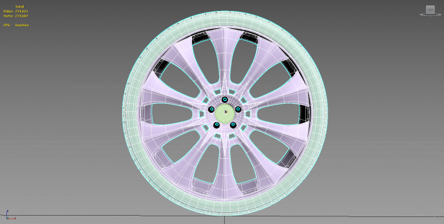 car rim wheel 3D Модель .c4d .max .obj .3ds .fbx .stl .blend 