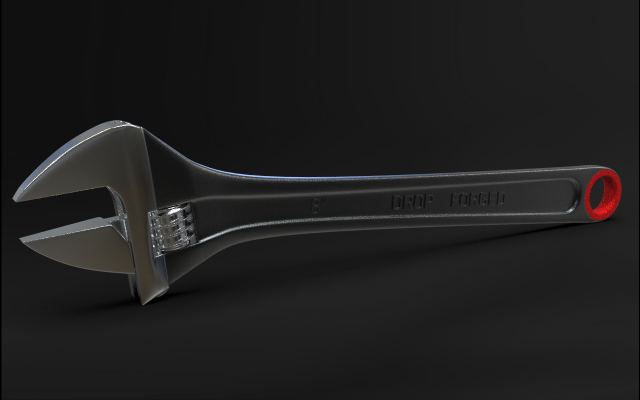 Screw wrench 3Dモデル .c4d .max .obj .3ds .fbx .stl .blend 