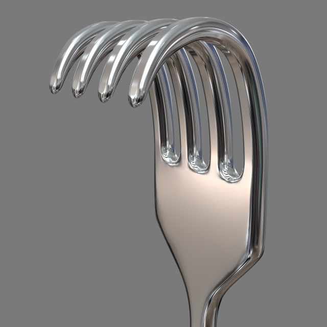 Volkman retractor 216mm Model 3D .c4d .max .obj .3ds .fbx .stl .blend 