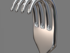 Volkman retractor 216mm 3D 모델