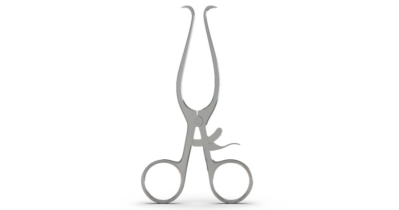 Gelpi Self-Retaining Retractor 18cm 3D Модель .c4d .max .obj .3ds .fbx .stl .blend