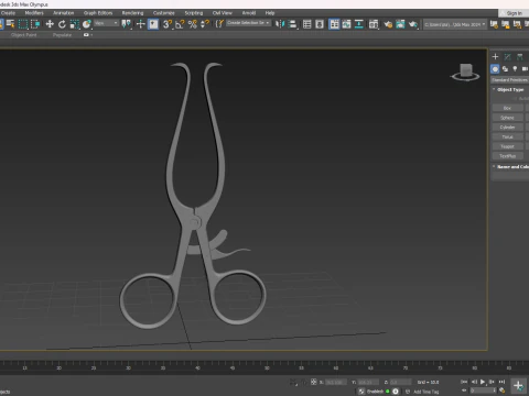 Gelpi Self-Retaining Retractor 18cm 3D Model