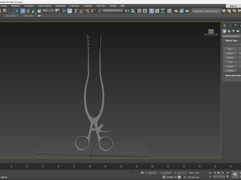 STILLE SELF-RETAINING RETRACTOR 3D 모델