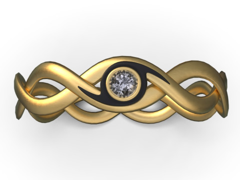 Zig zag ring 3D 模型