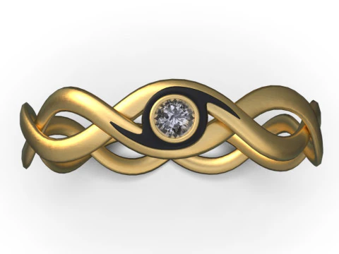 之字形环 3D 模型