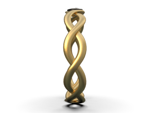Zig zag ring Model 3D