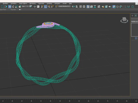 Zig zag halkası 3D Model