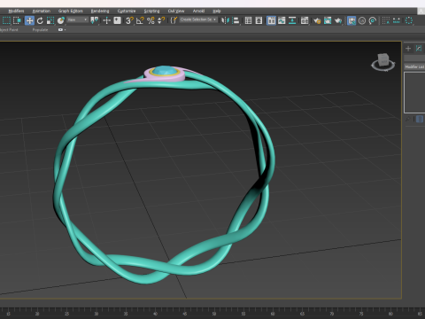 Zig zag ring Model 3D