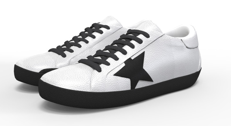 明星鞋 3D 模型 .c4d .max .obj .3ds .fbx .stl .blend