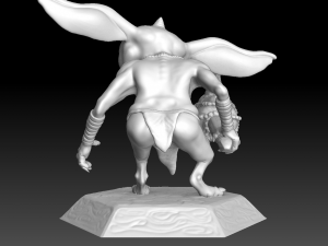 the legend of zelda bokoblin with dragonbone club 3D प्रिंट मॉडल