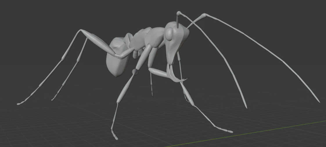 Haidomyrmex scimitarus 3D Model .c4d .max .obj .3ds .fbx .stl .blend 