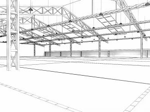 51 exhibition hall 3D Model