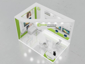 exhibition stand 3D 模型