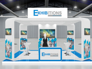 EXHIBITION STAND ISLAND 3D Modello 3D