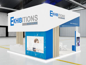 exhibition stand island 3D Model