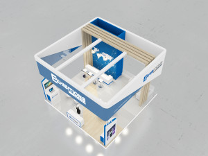 exhibition stand island Modelo 3D