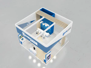 exhibition stand island 3D Model