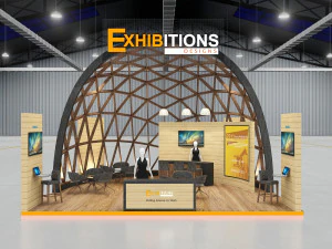 exhibition stand island 3d 3D Model