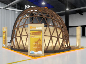 exhibition stand island 3d 3D Model