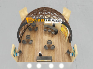 exhibition stand island 3d 3D 모델