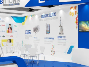 estande de exposi&ccedil;&atilde;o dois lados tenda aberta Modelo 3D