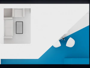 exhibition stand two sides open stall 3D Model