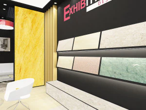 exhibition stand two sides open stall 3D Model