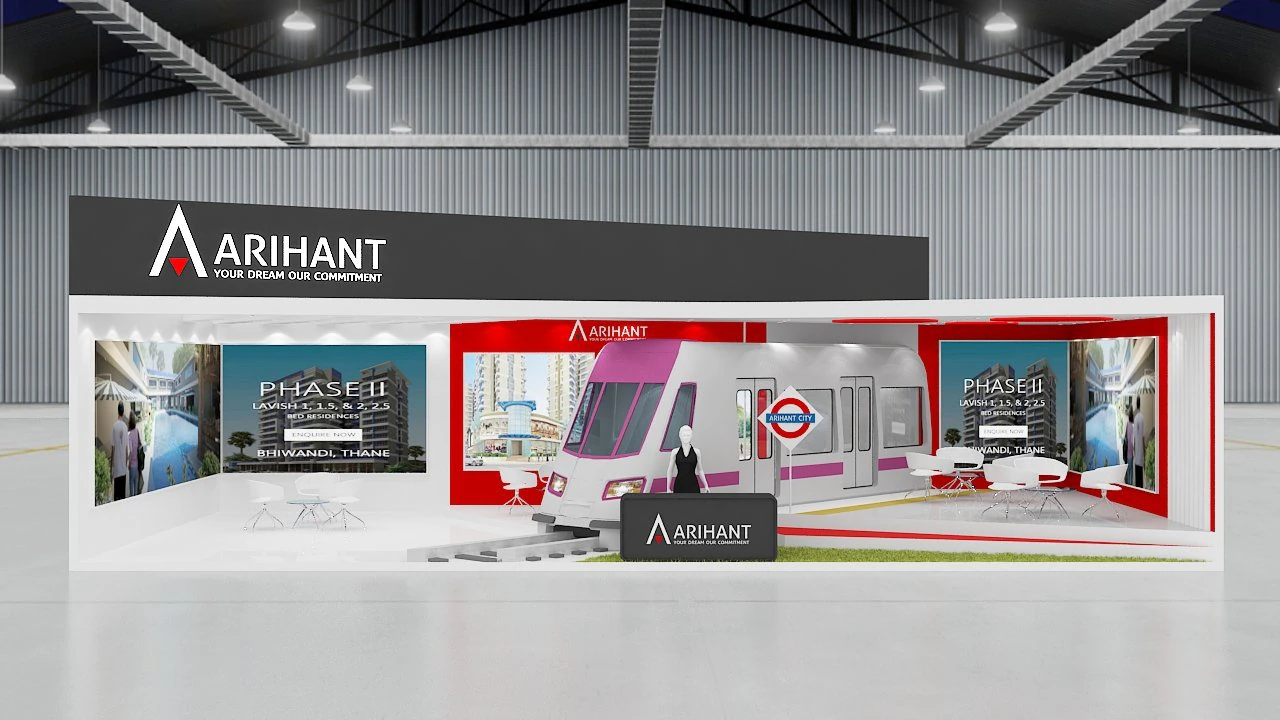 exhibition stand one sides open stall 3D Model .c4d .max .obj .3ds .fbx .stl .blend