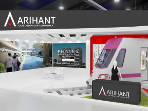 exhibition stand one sides open stall 3D Model
