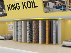 exhibition stand two sides open stall Model 3D