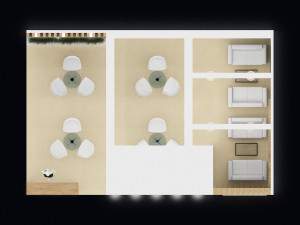 exhibition stand two sides open stall 3Dモデル