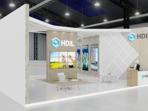 exhibition stand one sides open stall 3Dモデル