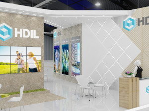 exhibition stand one sides open stall 3Dモデル