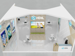 exhibition stand one sides open stall 3Dモデル