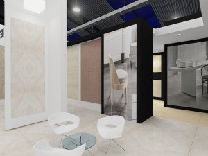exhibition stand three sides open stall 3Dモデル