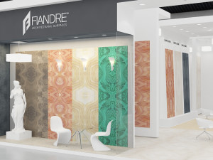 exhibition stand three sides open stall 3Dモデル