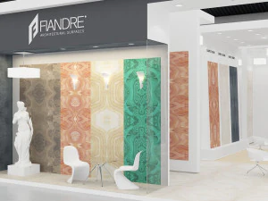 exhibition stand three sides open stall 3D Model