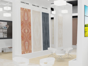 exhibition stand three sides open stall 3Dモデル