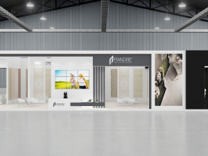 exhibition stand three sides open stall 3Dモデル