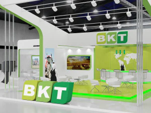 exhibition stand three sides open stall 3D Model