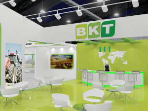 exhibition stand three sides open stall 3D Model