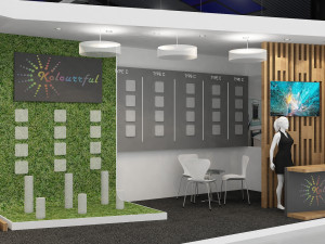 exhibition stand one sides open stall 3D Model
