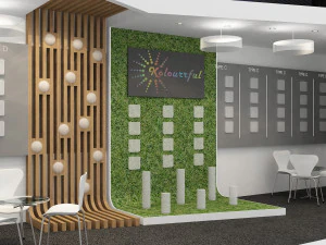exhibition stand one sides open stall 3D Model