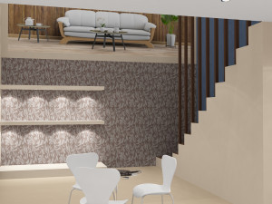 exhibition stand two sides open stall 3D Model