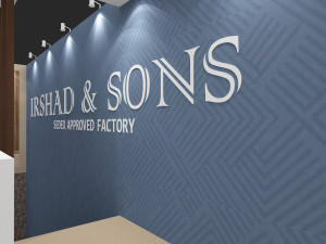 exhibition stand two sides open stall 3D Model