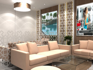 Exhibition stand three sides open stall 3D Модель