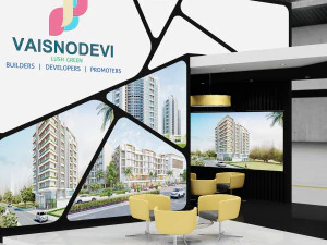 exhibition stand three sides open stall 3D Model