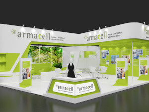 exhibition stand two sides open stall 3D Modell